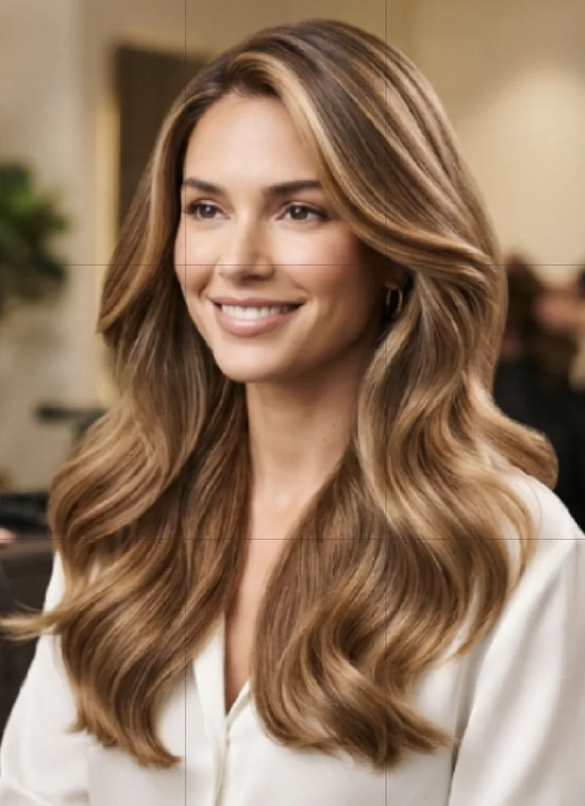 A finished cut, color and style at KC Clippers Salon